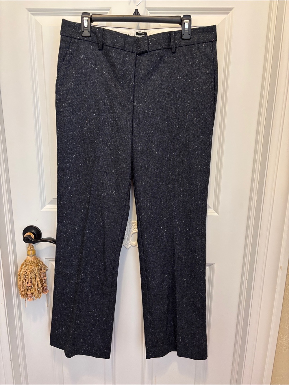 Talbots Windsor‎ Black Speckle Dress Pants NWOT 8